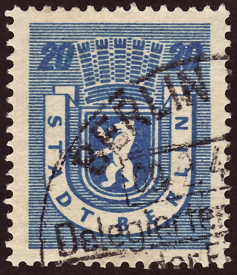 West German 1963 'Freedom for Berlin' stamp showing the Wall with barbed wire and watchtowers.