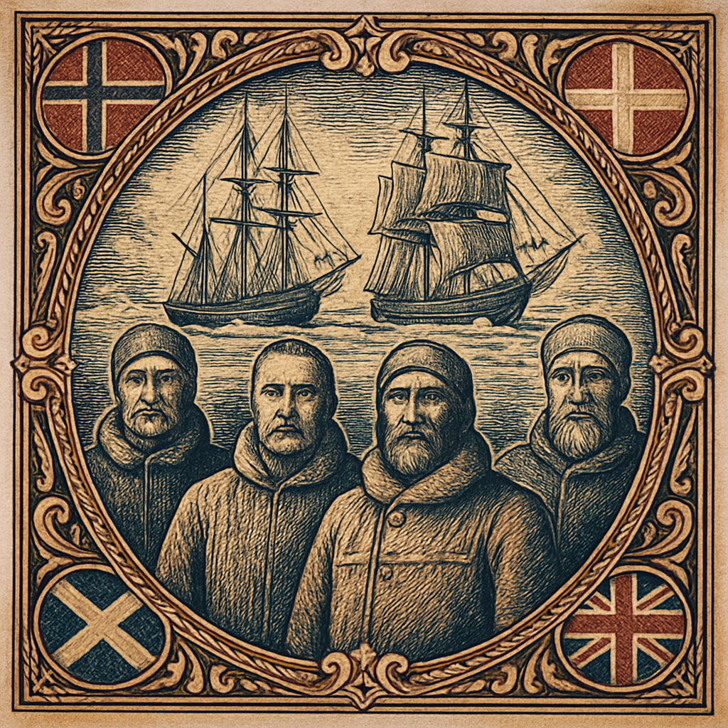 Frozen Frontiers: Polar Exploration Commemorated on Vintage Stamps