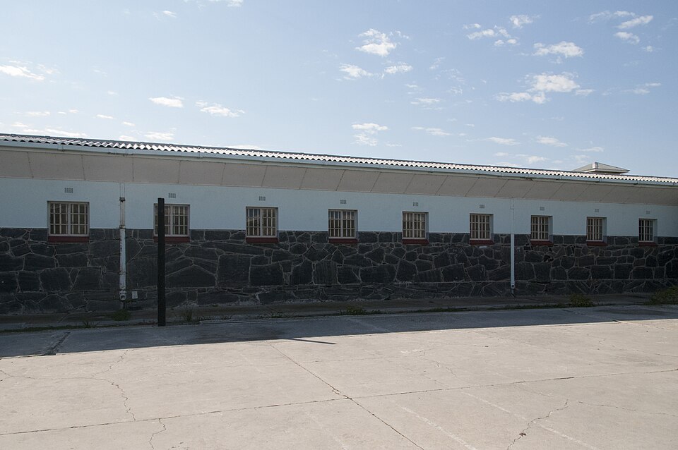 Robben Island prison where Nelson Mandela was held