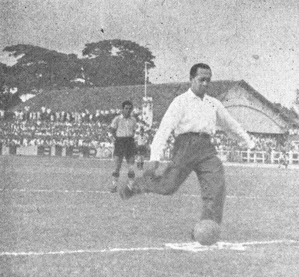 1936 Indonesian football postage stamps featuring indigenous athletes