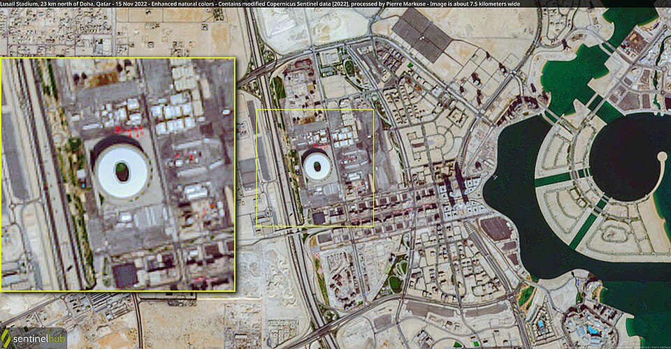 Lusail Stadium, the central venue of the 2022 FIFA World Cup in Qatar