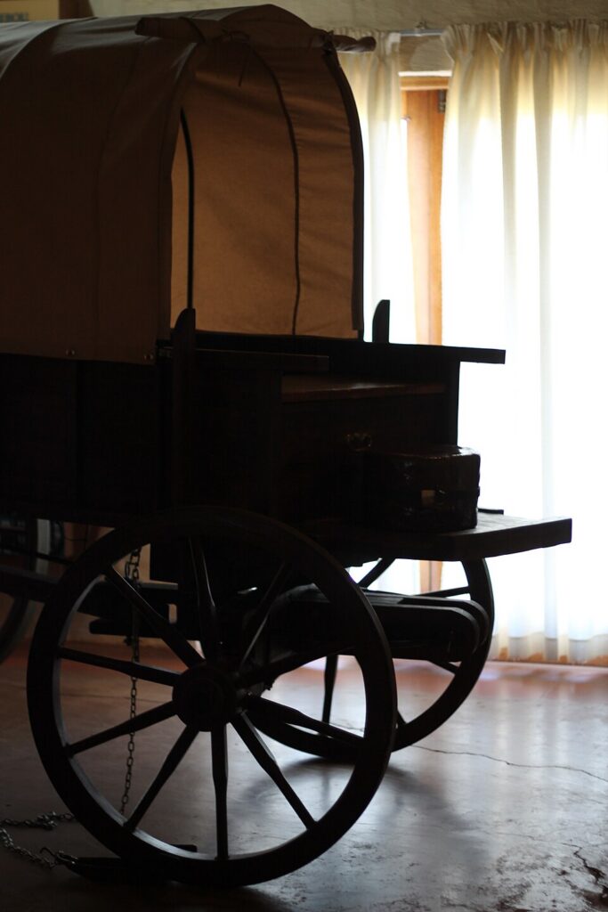 Voortrekker wagon symbolizing Afrikaner pioneering spirit