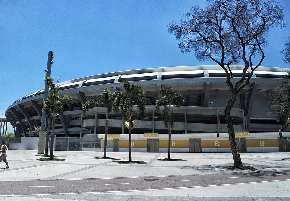 Maracanã Stadium in Rio de Janeiro, Brazil, largest stadium in the world in 1950