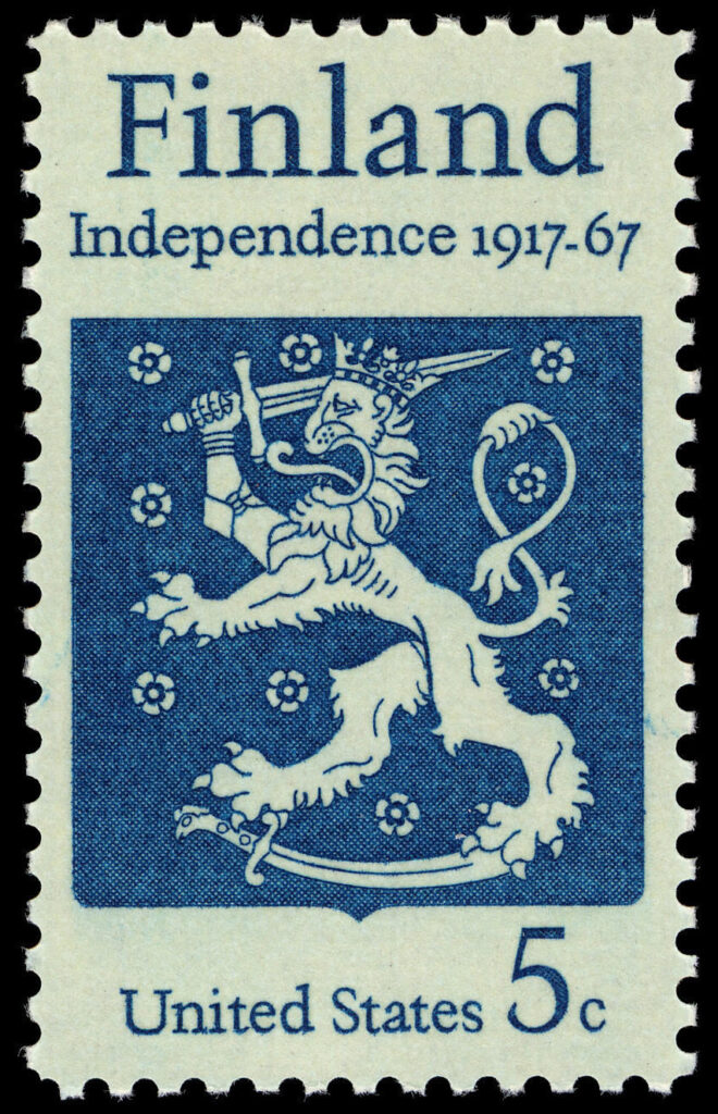 The 1919 Finnish Independence Proclamation postage stamp