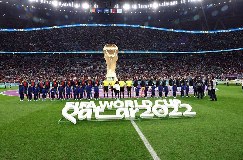 Lusail Iconic Stadium, host of the 2022 FIFA World Cup final in Qatar