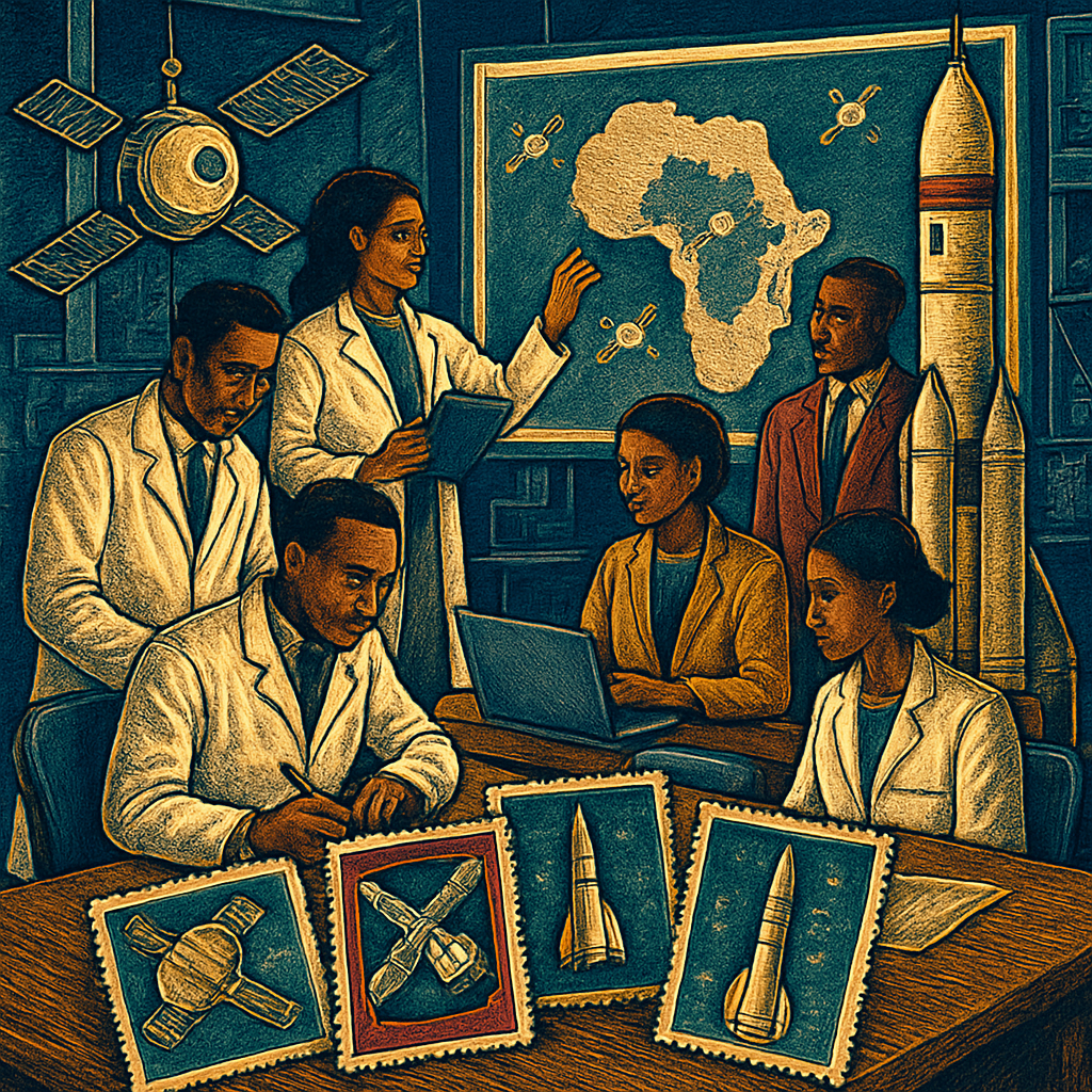 Beyond the Moon: African Space Pioneers Depicted on Postage Stamps